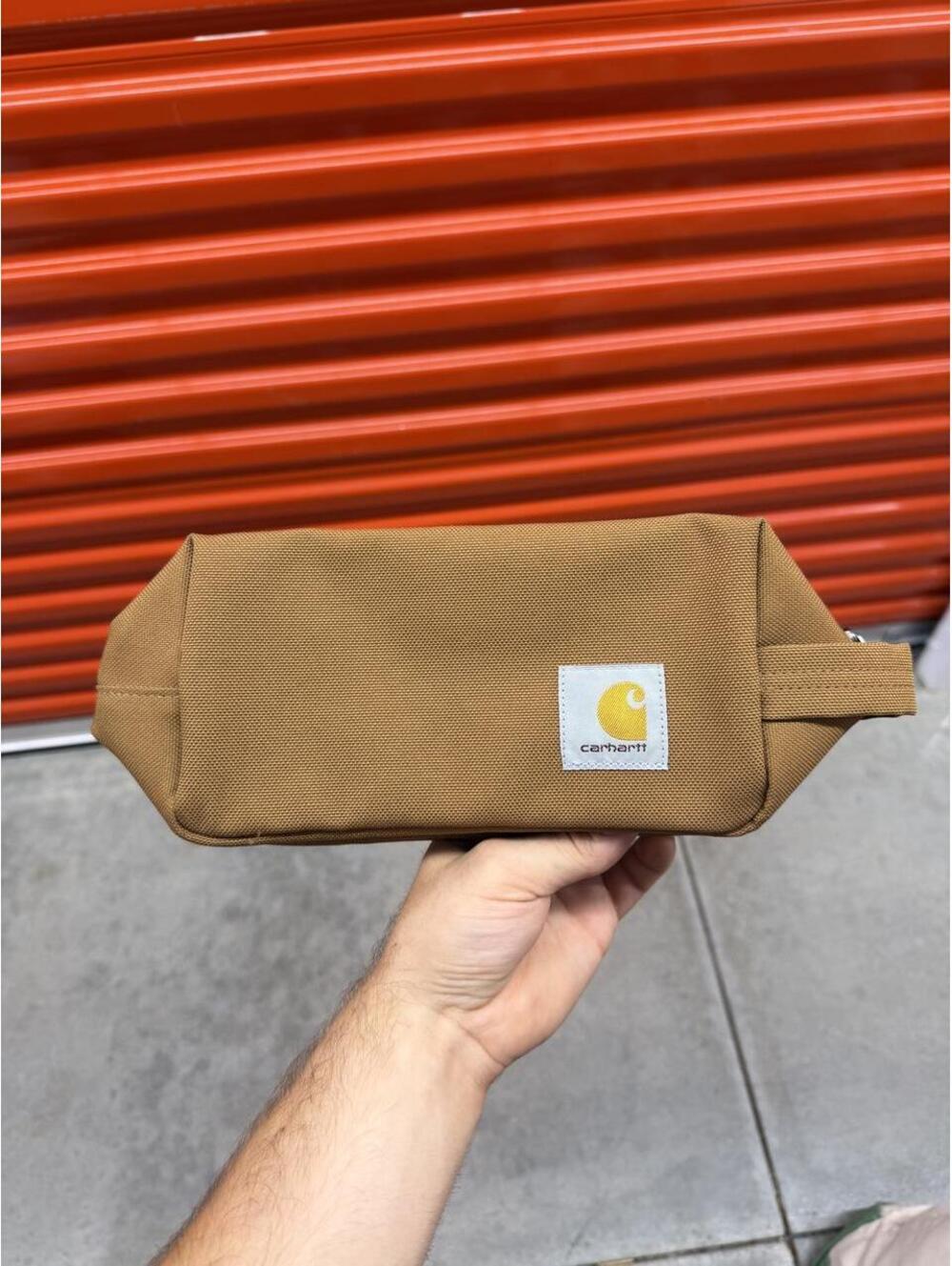 vintage carhartt durable travel kit pouch bag